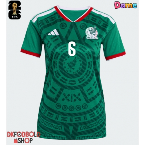 Mexico Erik Lira #6 Hjemmebanetrøje Dame VM 2026 Kort ærmer